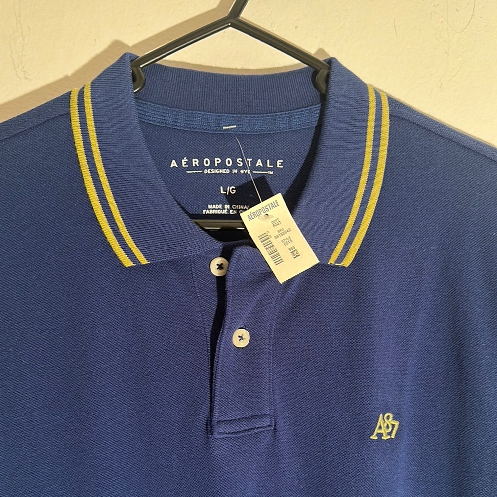 Aeropostale Men's Blue Polo Shirt
